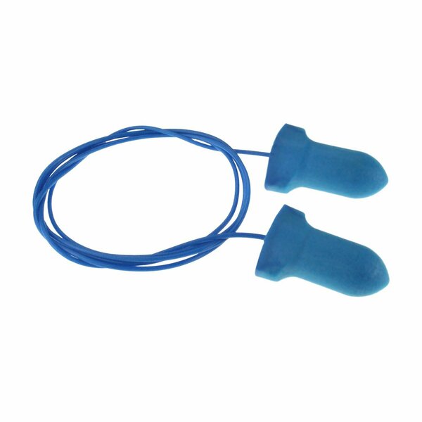Radians Disposable Corded Ear Plugs, Wing Shape, NRR 32, Blue FP31MD